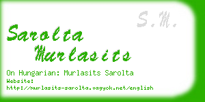 sarolta murlasits business card